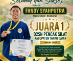 Fandy Syahputra Raih Emas O2SN Pencak Silat, SMAN 1 Rambatan Siap Tampil di Tingkat Provinsi